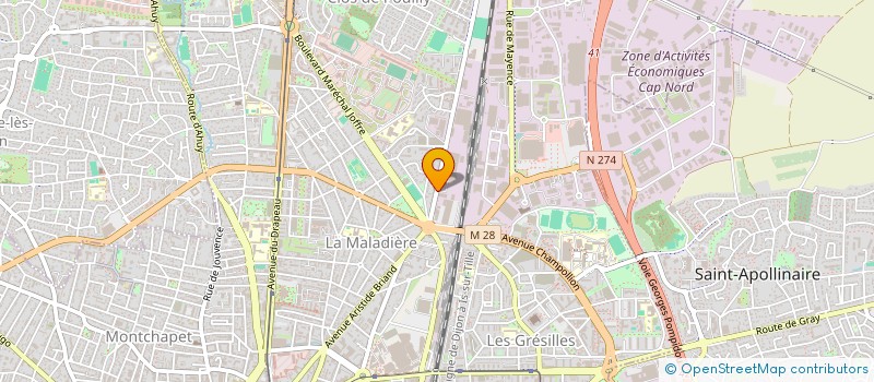 localisation de l'entreprise TRANSAX COLIS BOURGOGNE à DIJON