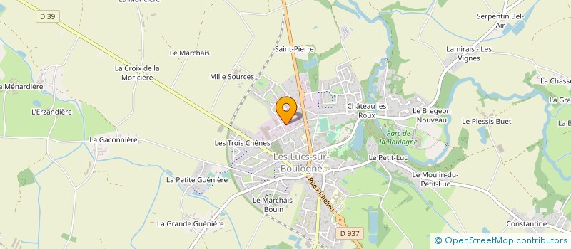 localisation de l'entreprise TRANSAXE à LES LUCS-SUR-BOULOGNE