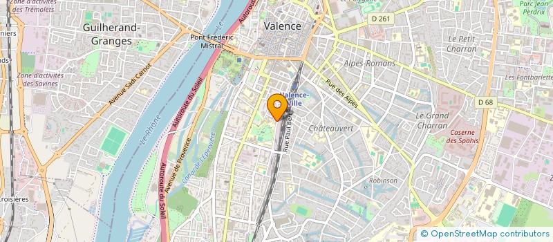 localisation de l'entreprise TRANSAXEL à VALENCE