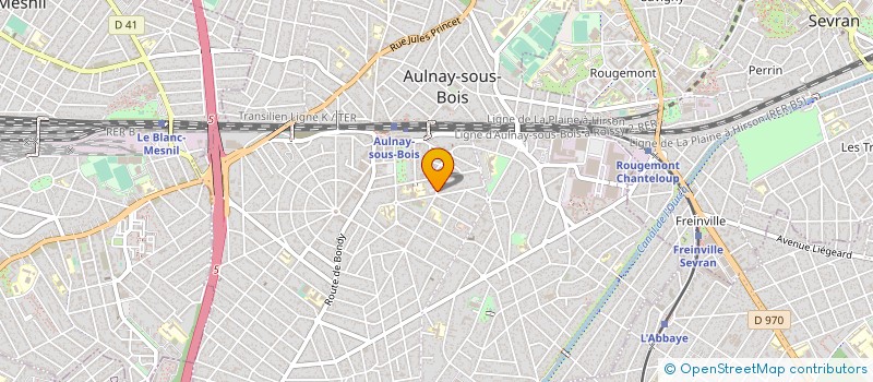 localisation de l'entreprise TRANSBAT à AULNAY-SOUS-BOIS