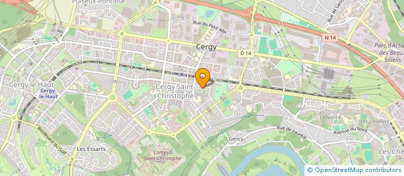 localisation de l'entreprise TRANSBAT95  CERGY