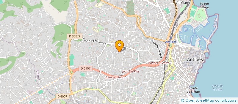 localisation de l'entreprise TRANSBATIS INVESTISSEMENTS à ANTIBES
