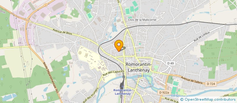 localisation de l'entreprise TRANSBAY  ROMORANTIN-LANTHENAY