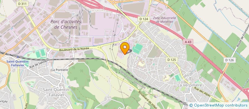 localisation de l'entreprise TRANSBEL à SAINT-QUENTIN-FALLAVIER