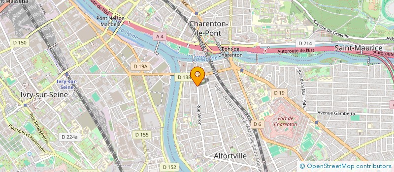 localisation de l'entreprise TRANSBENS à ALFORTVILLE