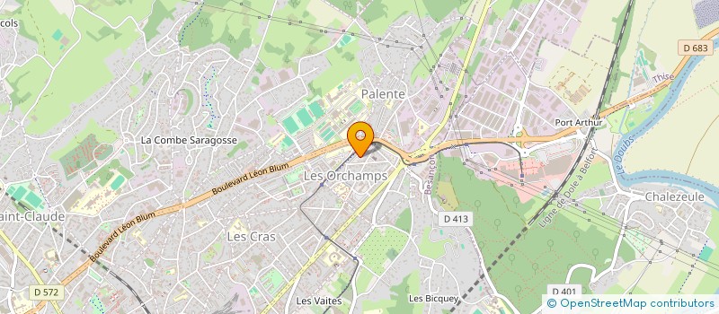 localisation de l'entreprise TRANSBESAC à BESANCON