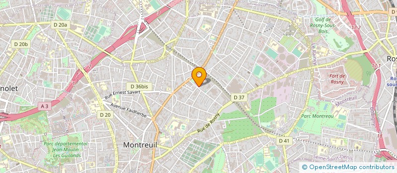 localisation de l'entreprise TRANSBIDA à MONTREUIL