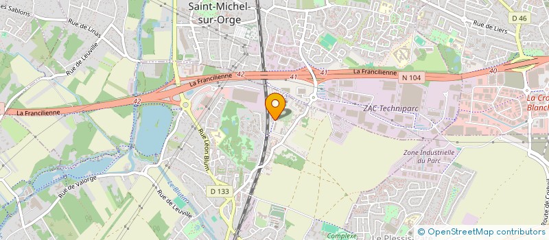 localisation de l'entreprise TRANSBUS à BRETIGNY-SUR-ORGE