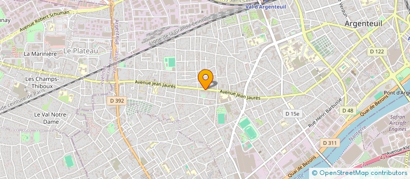 localisation de l'entreprise TRANSCAM EXPRESS  ARGENTEUIL