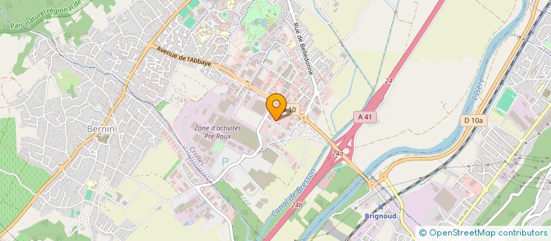 localisation de l'entreprise TRANSCANAL  CROLLES