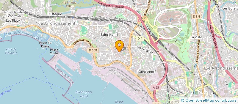 localisation de l'entreprise TRANSCAUSSE à MARSEILLE