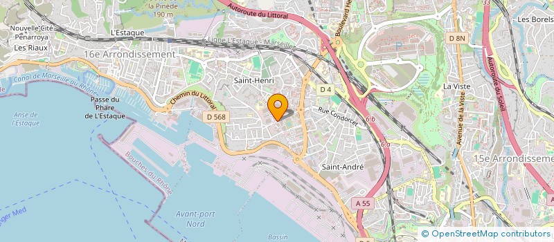 localisation de l'entreprise TRANSCAUSSE-DEMIMPEX à MARSEILLE