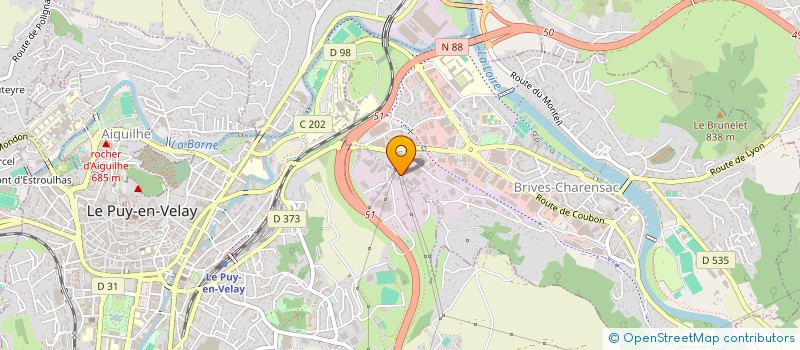 localisation de l'entreprise TRANSCEVENOL  LE PUY-EN-VELAY