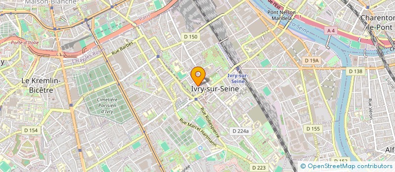 localisation de l'entreprise TRANSCIELS  IVRY-SUR-SEINE