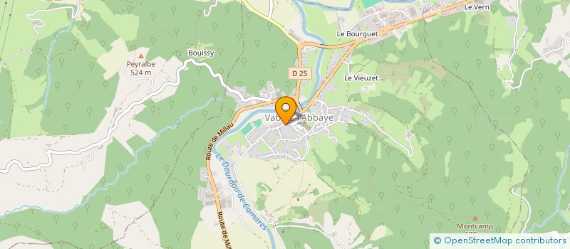 localisation de l'entreprise TRANSCODEX à VABRES-L'ABBAYE