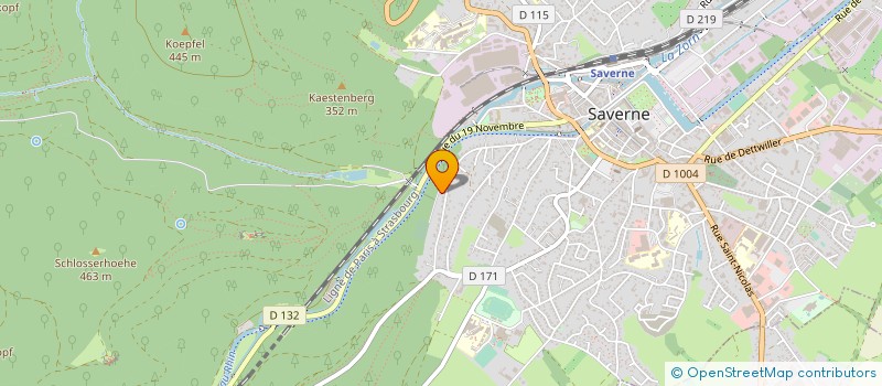 localisation de l'entreprise TRANSCOLIS  SAVERNE