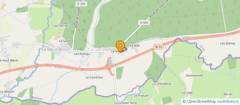 localisation de l'entreprise TRANSCOLY à LE MENIL-BROUT