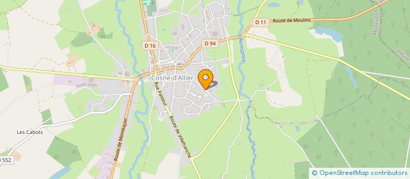 localisation de l'entreprise TRANSCOM à COSNE-D'ALLIER
