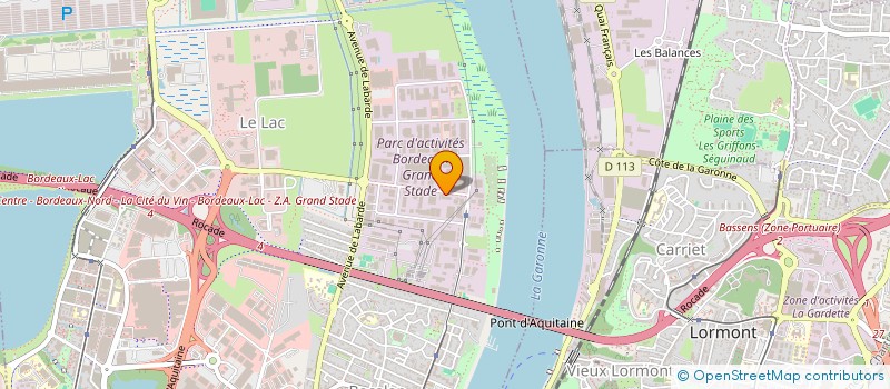 localisation de l'entreprise TRANSCOM à BORDEAUX