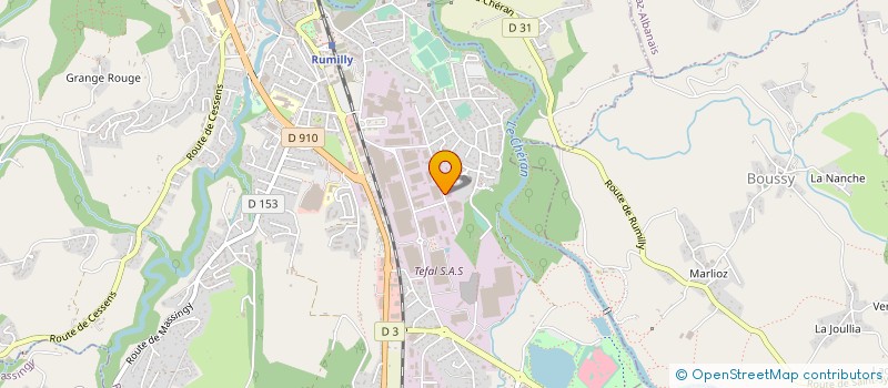 localisation de l'entreprise TRANSCOM à RUMILLY