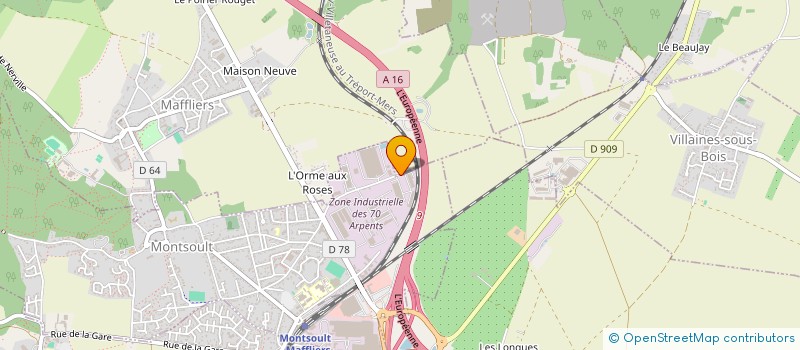 localisation de l'entreprise TRANSCOM à MONTSOULT