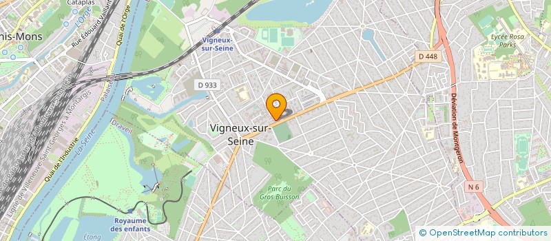 localisation de l'entreprise TRANSCOM  VIGNEUX-SUR-SEINE