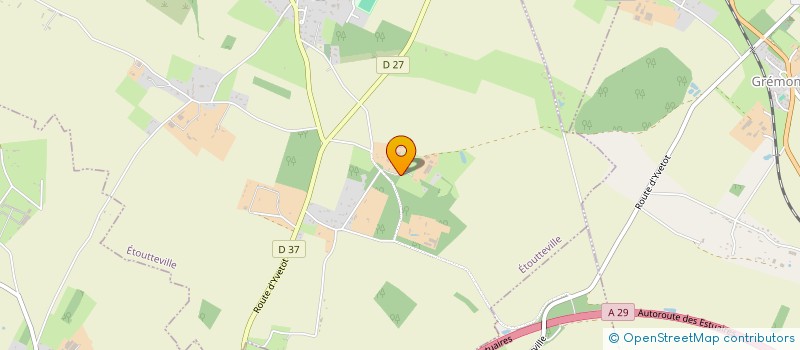 localisation de l'entreprise TRANSCOM ET LIVRAISON  ETOUTTEVILLE