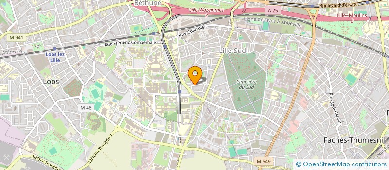 localisation de l'entreprise TRANSCONFOR à LILLE
