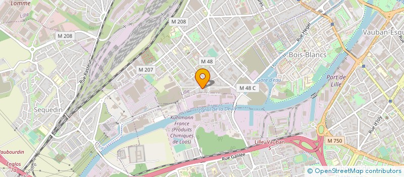 localisation de l'entreprise TRANSCONORD à LILLE