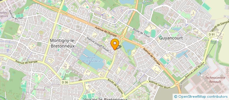 localisation de l'entreprise TRANSCONSEIL  MONTIGNY-LE-BRETONNEUX