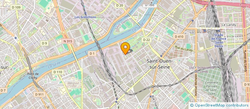 localisation de l'entreprise TRANSCORREA SERVICES  SAINT-OUEN-SUR-SEINE
