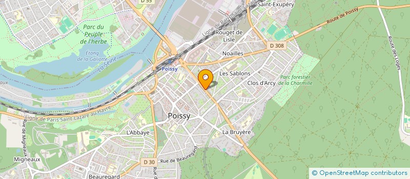 localisation de l'entreprise TRANSCOURSES  POISSY