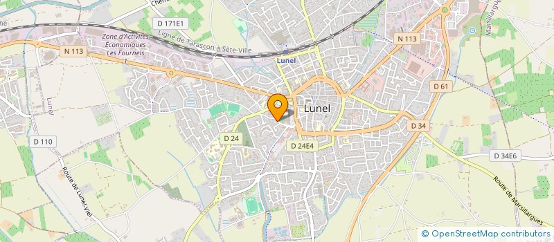 localisation de l'entreprise TRANSCULTUR'ART  LUNEL