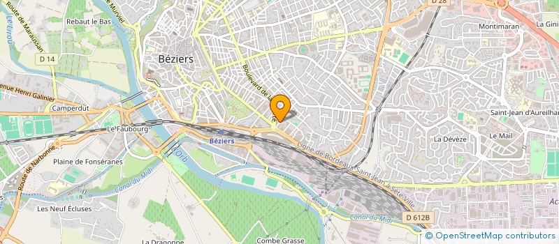 localisation de l'entreprise TRANSD'OC ELECTRONIQUE  BEZIERS