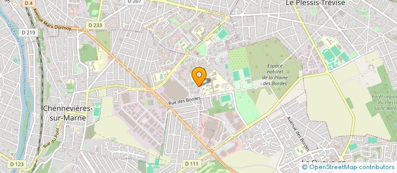 localisation de l'entreprise TRANSDAB à CHENNEVIERES-SUR-MARNE