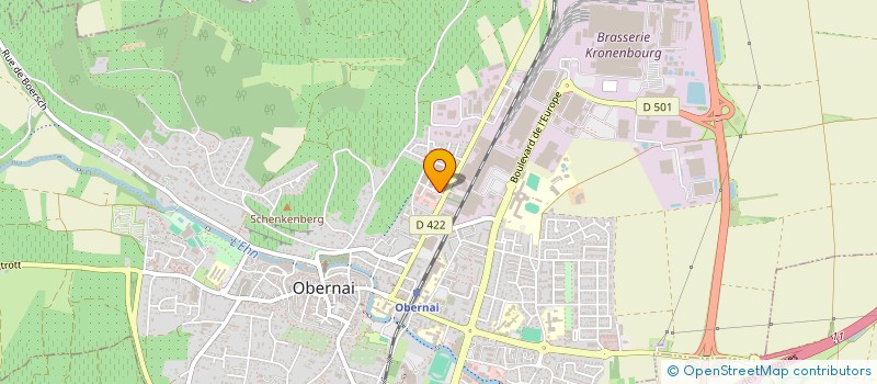 localisation de l'entreprise TRANSDATA SYSTEM  OBERNAI