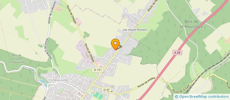 localisation de l'entreprise TRANSDEC  ISNEAUVILLE