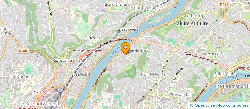 localisation de l'entreprise TRANSDELUX à CALUIRE-ET-CUIRE