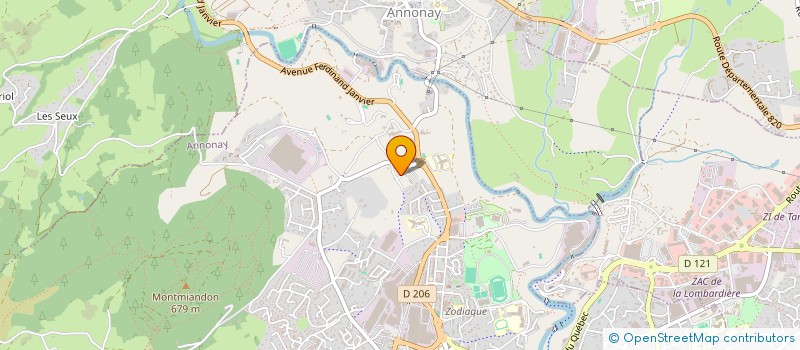 localisation de l'entreprise TRANSDEV ANNONAY  SAINT-ETIENNE