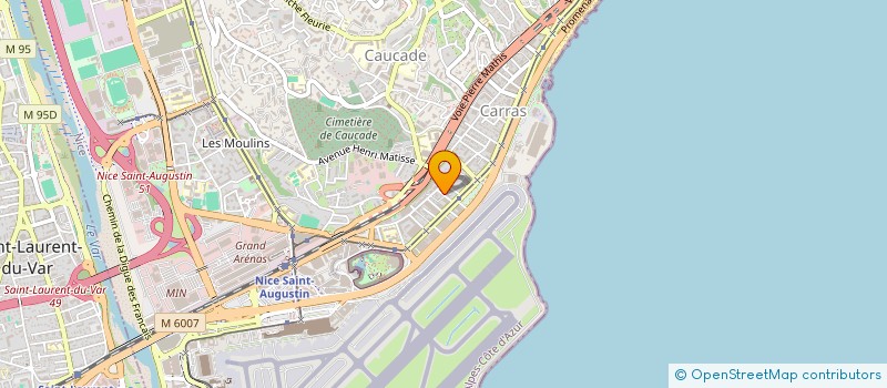 localisation de l'entreprise TRANSDEV COTE D'AZUR à NICE