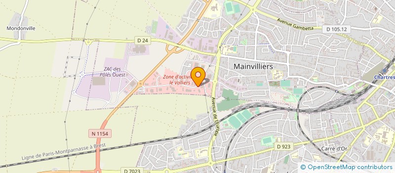 localisation de l'entreprise TRANSDEV EURE-ET-LOIR à MAINVILLIERS
