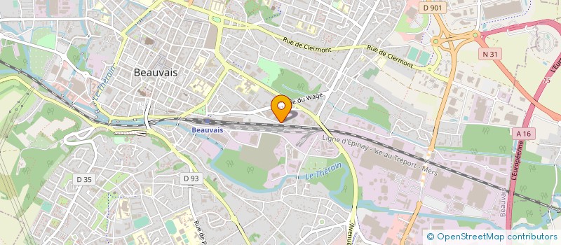 localisation de l'entreprise TRANSDEV RESEAU INTERURBAIN DE L'OISE - TRIO 1 à BEAUVAIS