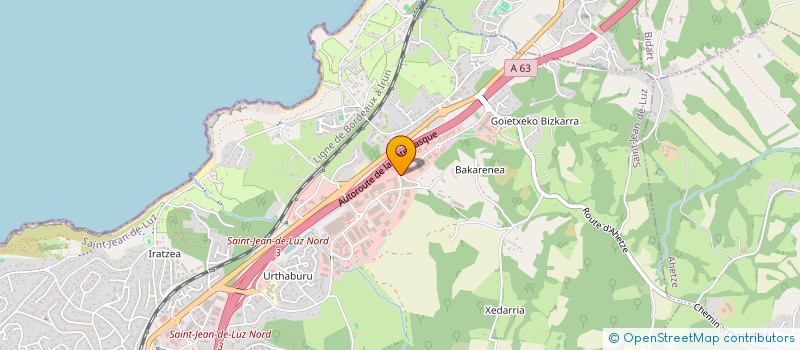 localisation de l'entreprise TRANSDEV SUD OUEST  SAINT-JEAN-DE-LUZ