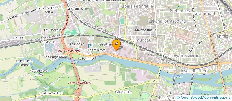 localisation de l'entreprise TRANSDEV TOURAINE MOBILITES à TOURS