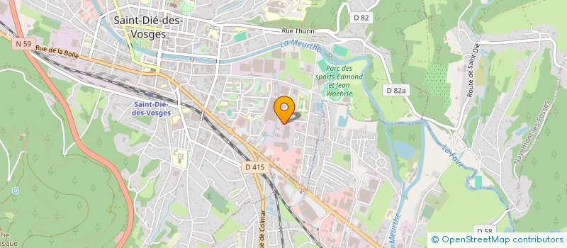 localisation de l'entreprise TRANSDEV TRANSPORTS DEODATIENS  SAINT-DIE-DES-VOSGES