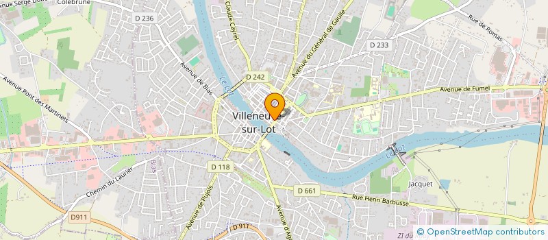 localisation de l'entreprise TRANSDEV URBAIN GRAND VILLENEUVOIS à VILLENEUVE-SUR-LOT