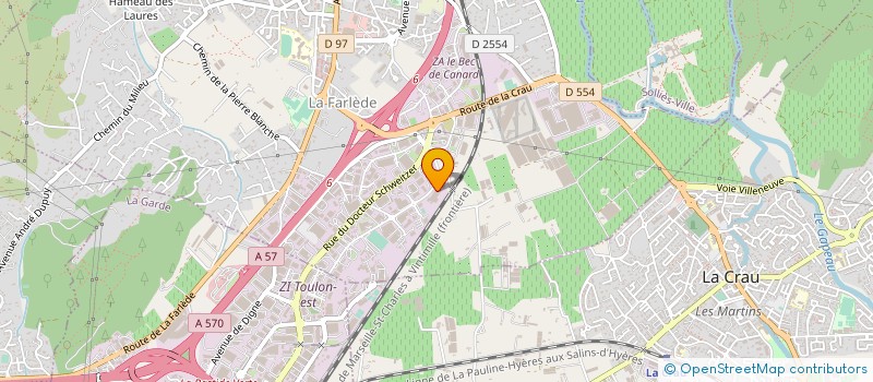 localisation de l'entreprise TRANSDEV VAR à LA FARLEDE