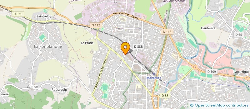 localisation de l'entreprise TRANSDOC  AUSSILLON