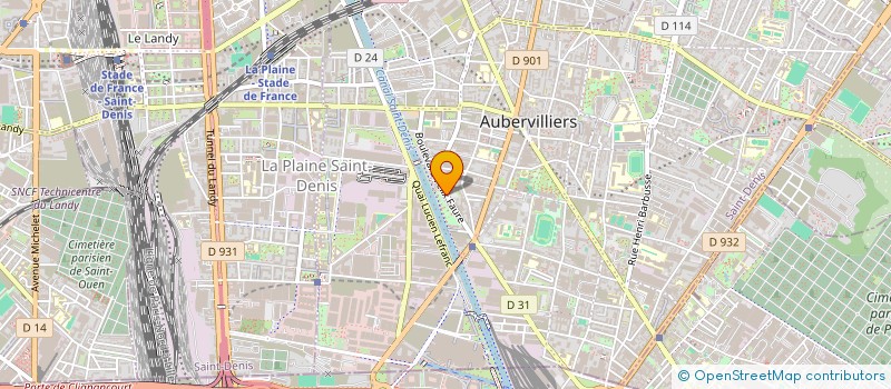 localisation de l'entreprise TRANSDRIVE  AUBERVILLIERS