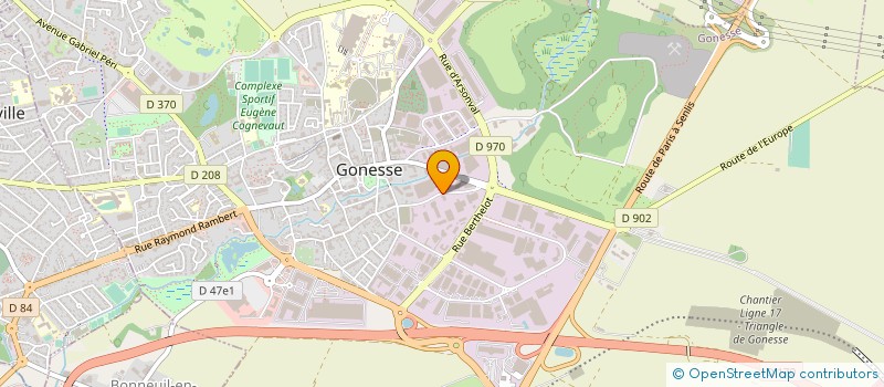 localisation de l'entreprise TRANSECLAIR MANUTENTION à GONESSE